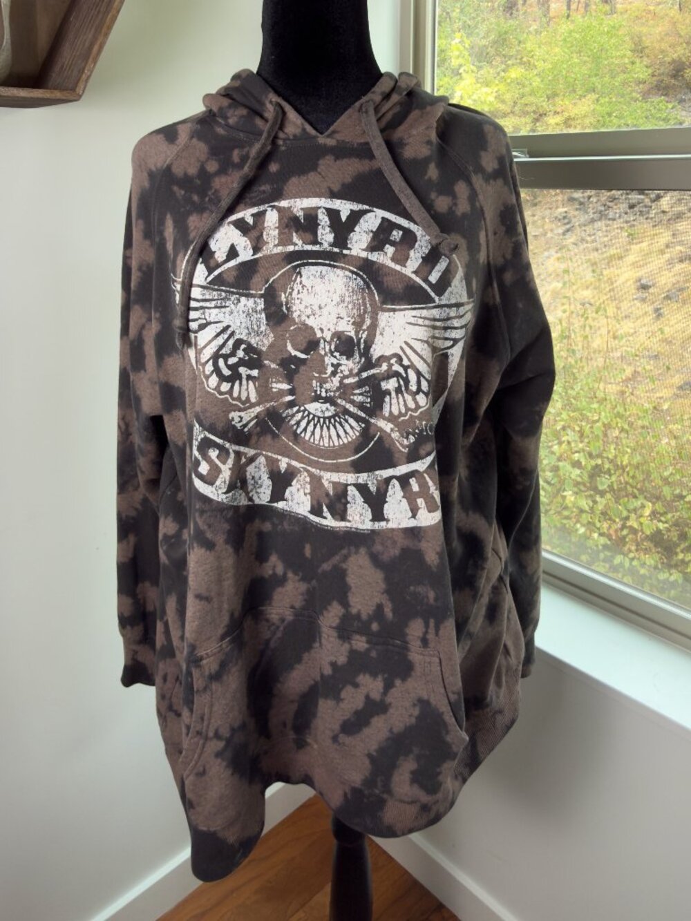 Tie Dye Lynyrd Skynrd Oversize Hoodie - Size 1X